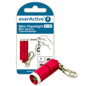 Mini Lanterna LED Breloc Chei, culoare rosu, aluminiu, 12grame, COD FL15 ft1