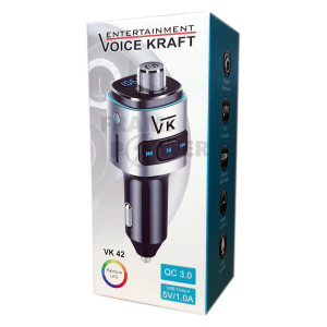 Modulator FM VoiceKraft BC42 Redare Muzica Bluetooth