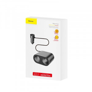 Incarcator Auto Baseus Dual USB cu Multiplicator Splitter Dual Bricheta Auto, 3.1A Foto 4