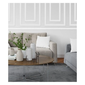 PROFIL DECORATIV ALB LINIE ARGINTIE