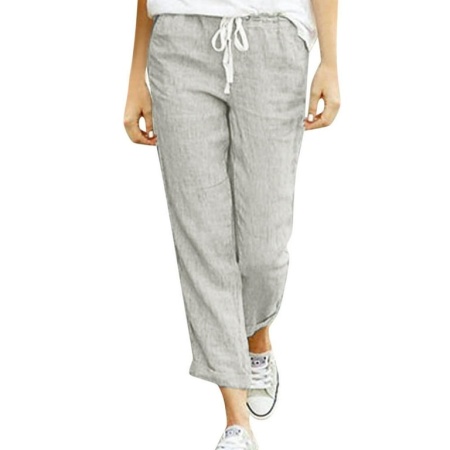 Pantaloni lungi eleganti din in pentru dama model nou cod x5525