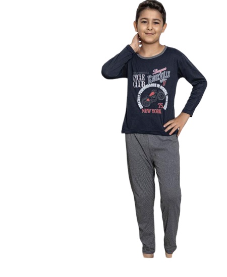 Pijama copil din bumbac calitativ cod x3716