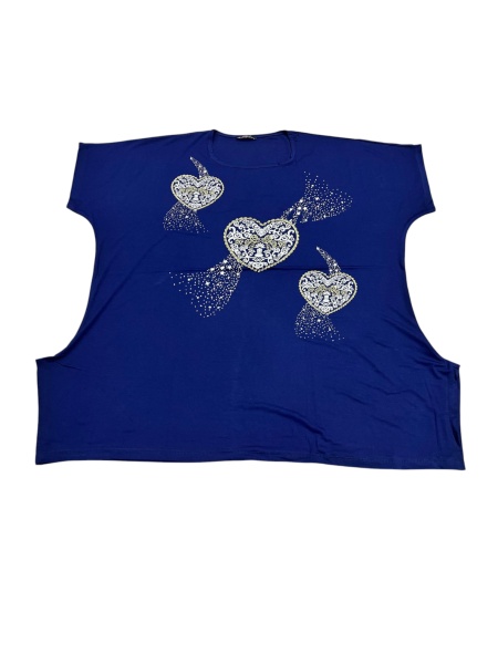 Tricou dama din bumbac marimi mari cod x5972