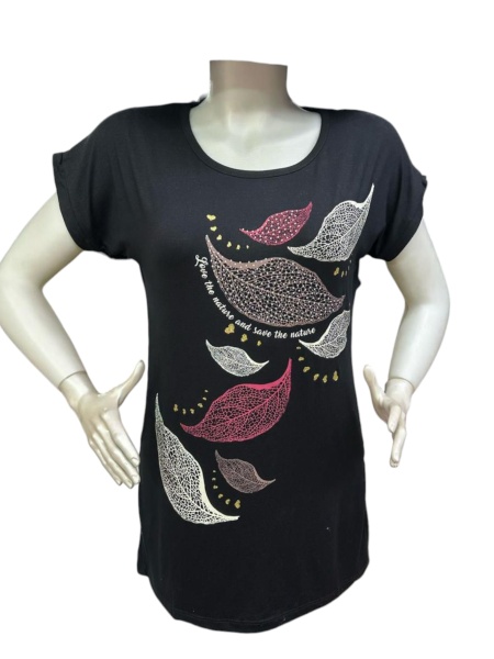 Tricou dama din bumbac marimi mari cod x5982