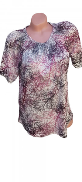 bluza dama eleganta cu maneca scurta model nou cod L20773