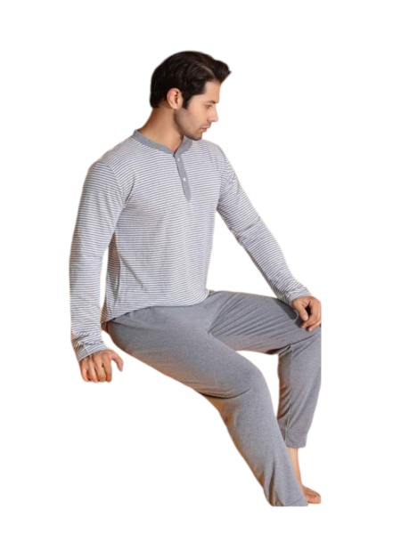 Pijama barbati groasa din bumbac calitativ model nou cod x3911