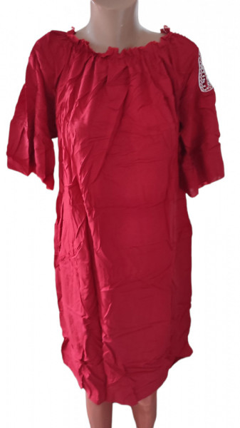 Rochie dama cu maneca scurta, cu dantela la maneci cod a1326