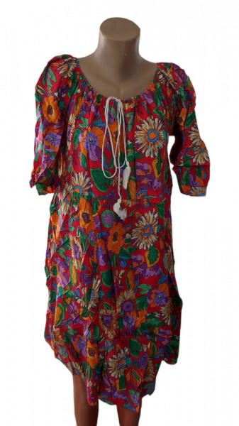 Rochie dama cu maneca scurta, din bumbac cod a1456