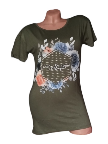 Tricou dama din bumbac calitativ model nou cod x1182