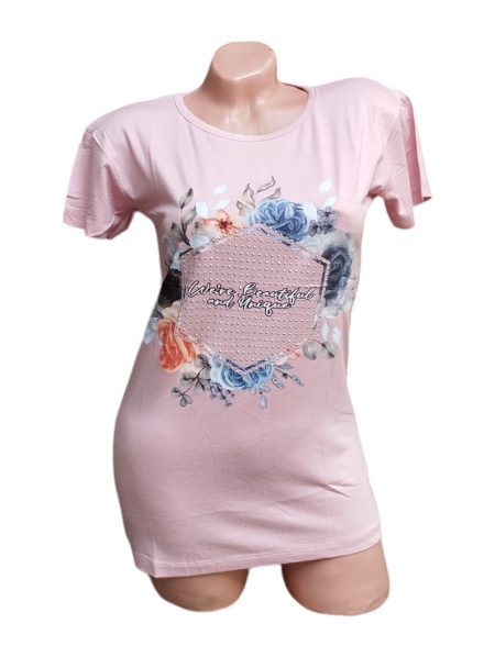 Tricou dama din bumbac calitativ model nou cod x1185