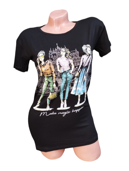 Tricou dama din bumbac calitativ model nou cod x1270