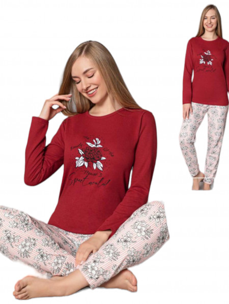 pijama vatuita de dama din bumbac 100% model nou cod L74955