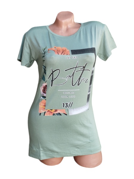Tricou dama din bumbac calitativ model nou cod x1207