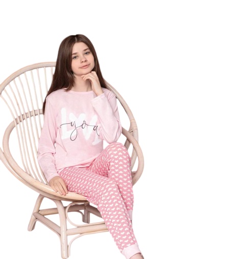 Pijama copil din bumbac calitativ cod x3722