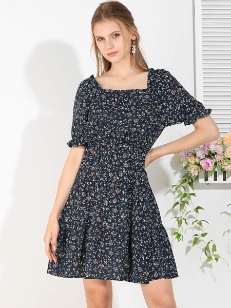 Rochie de vara cu diferite imprimeuri model nou cod x5636