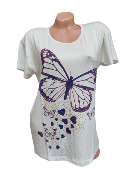 Tricou dama din bumbac calitativ model nou cod x1304