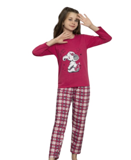 Pijama copil din bumbac calitativ cod x3711