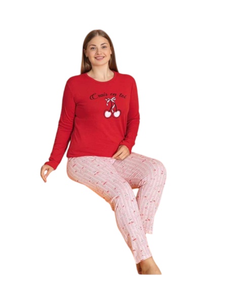 Pijama dama din bumbac calitativ cod x3955