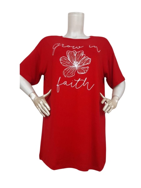 Tricou dama din bumbac marimi mari cod x5977