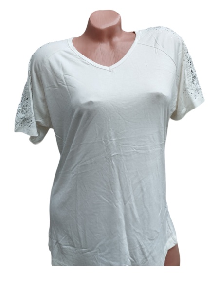 Bluza dama calitativa cu broderie pe maneci cod x2446