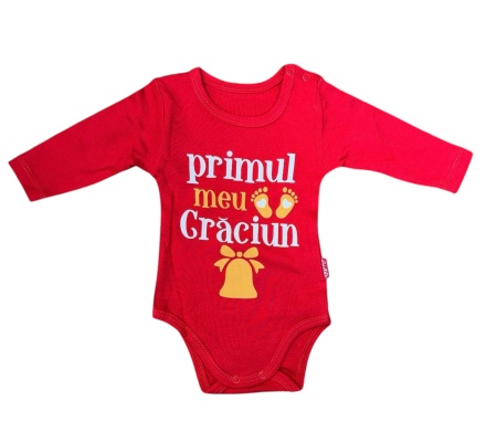 Body bebe cu imprimeu de Craciun cod x4071