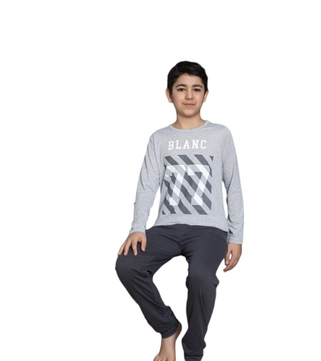 Pijama copil din bumbac calitativ cod x3724