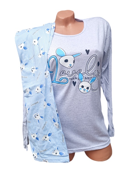 Pijama dama din bumbac calitativ cod x3986