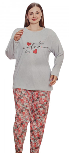 pijama vatuita de dama din bumbac 100% model nou cod L75188