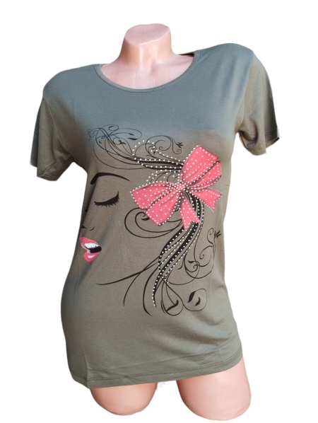 Tricou dama calitativ din bumbac model nou cod x2818