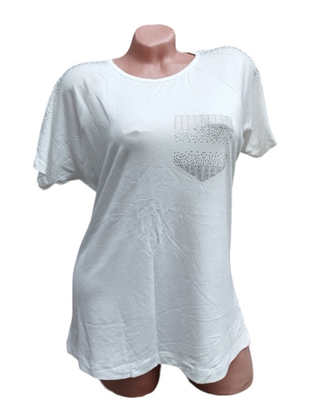 Bluza dama calitativa cu broderie pe maneci cod x2447