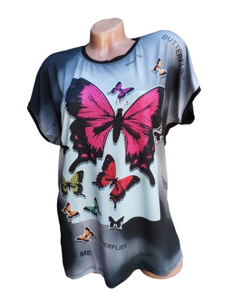 Bluza dama calitativa cu maneca scurta cod x2437