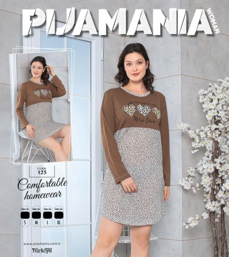 Camasa de noapte cu maneca lunga cod x6181