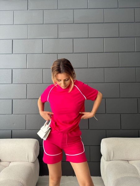 Compleu calitativ cu pantaloni scurti de dama cod x0979