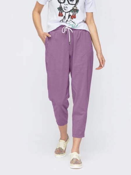 Pantaloni lungi eleganti din in pentru dama model nou cod x5536