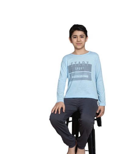 Pijama copil din bumbac calitativ cod x3725