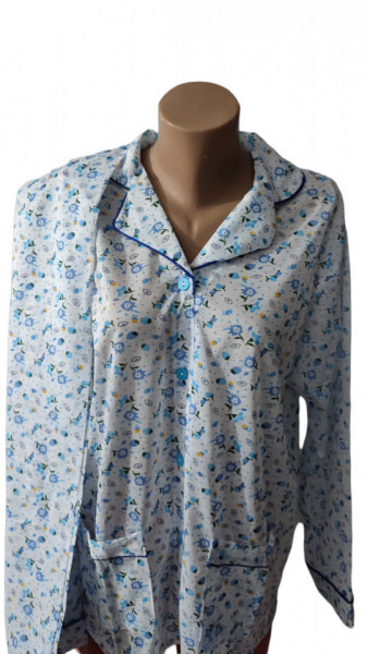 Pijama dama cu maneci lungi, din bumbac cod a1902