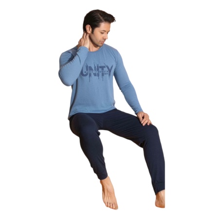 Pijama vatuita de barbati din bumbac calitativ cod x4421
