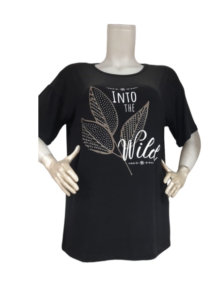Tricou dama din bumbac marimi mari cod x5979