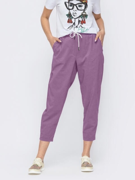 Pantaloni lungi eleganti din in pentru dama model nou cod x5537