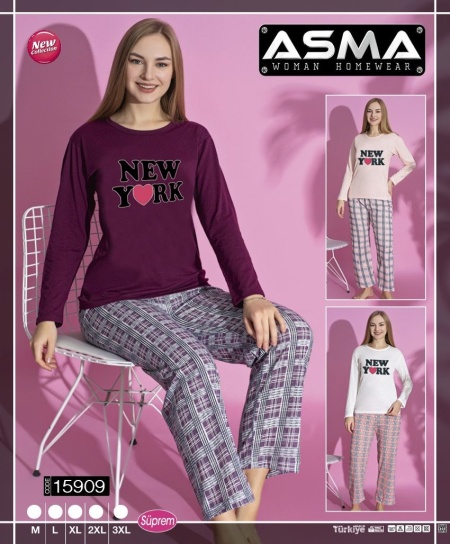 Pijama dama cu maneca lunga cod x6141