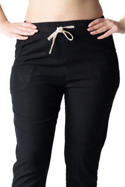 Pantaloni lungi eleganti din in pentru dama model nou cod x5532