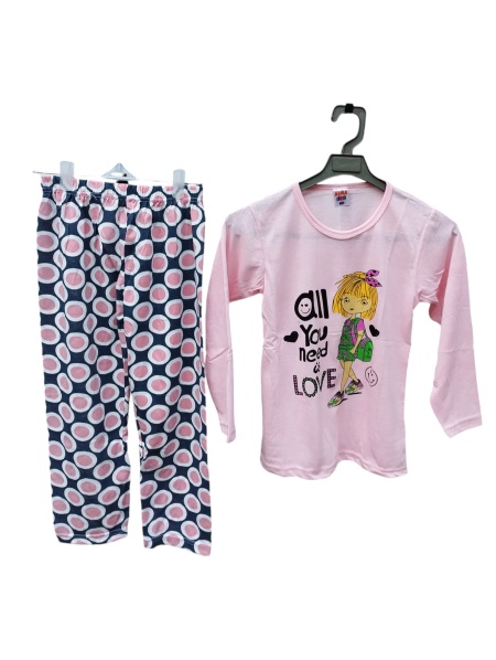 Pijama copil din bumbac calitativ cod x3727