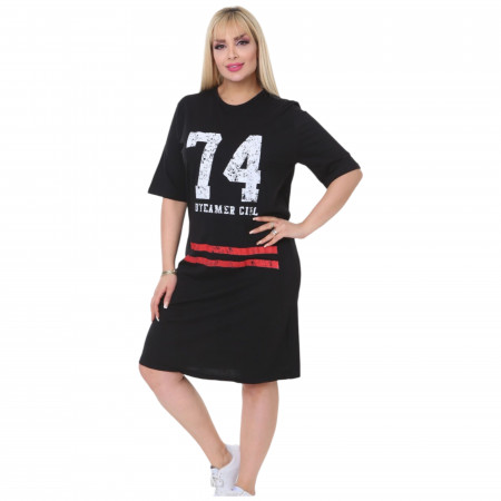rochie dama cu maneca scurta cu buzunare cod n3401