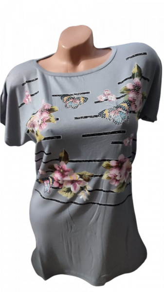 Tricou damă cu maneca scurta cod 49407