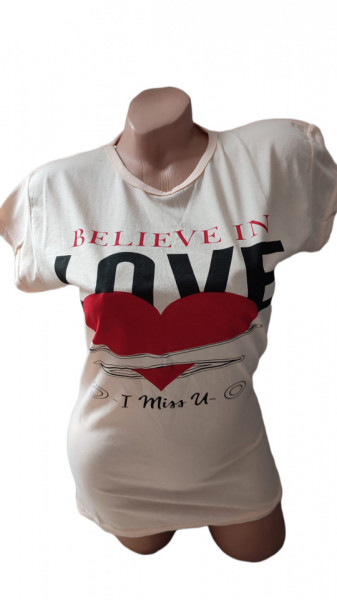 Tricou dama cu maneca scurta cod a777
