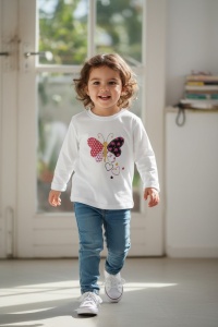 Bluza colorata de copii cu maneca lunga COD BLUZA-170