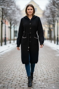 Cardigan tricotat, gros cu maneca lunga COD CARDIGAN-023