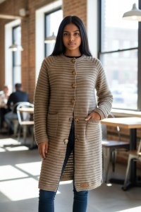 Cardigan tricotat, gros cu maneca lunga COD CARDIGAN-033