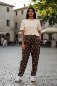 Pantaloni grosi colorati de dama COD PANTALON-120