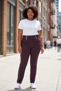 Pantaloni lungi cu nasturi de dama COD PANTALON-190